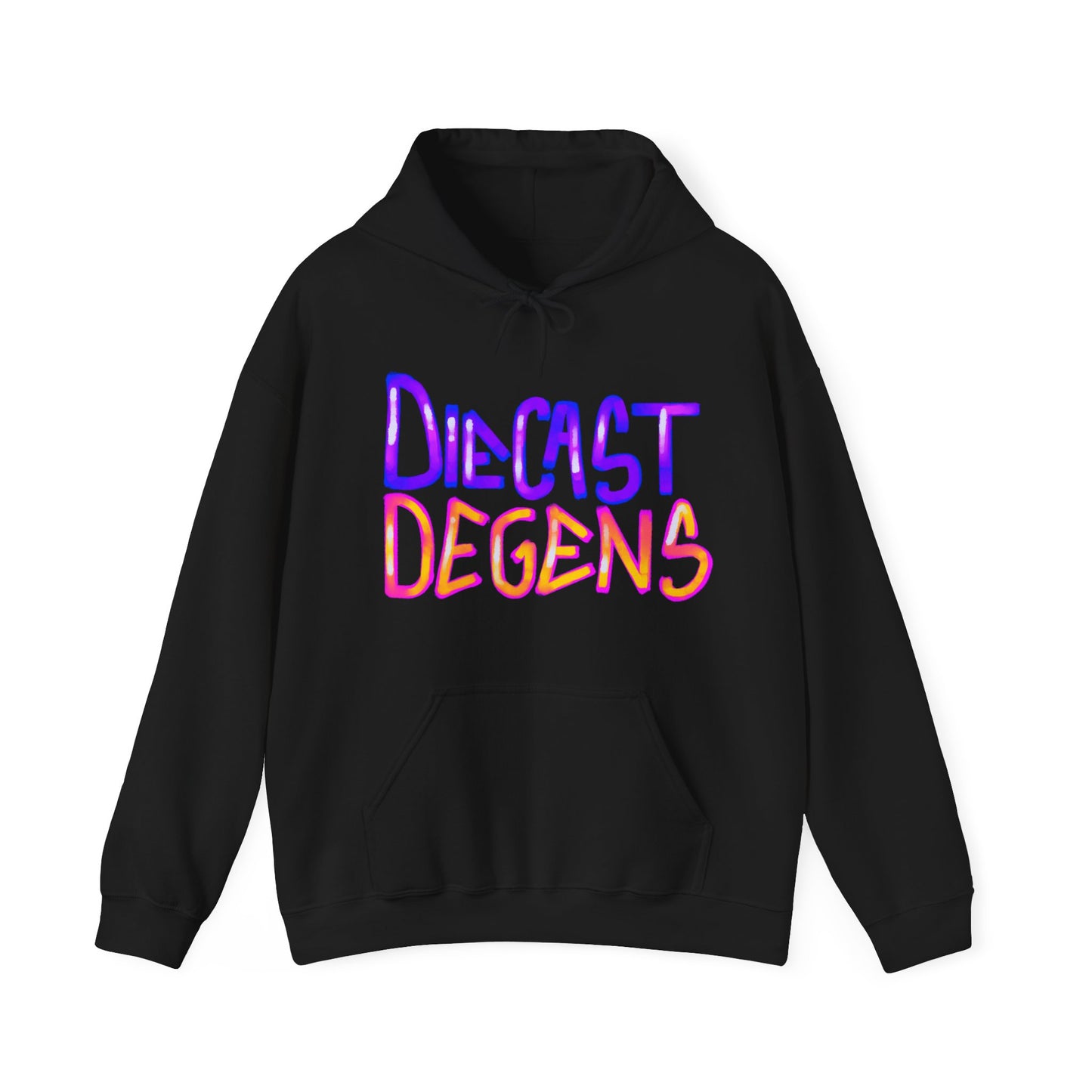 Diecast Degens™ Neon Graffiti Unisex Hooded Sweatshirt